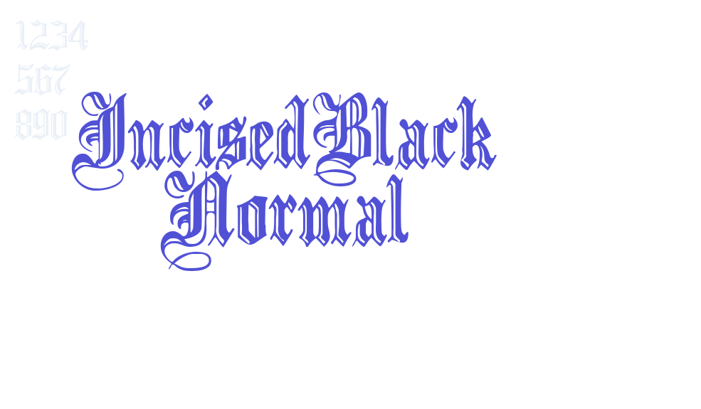 IncisedBlack Normal-font-download