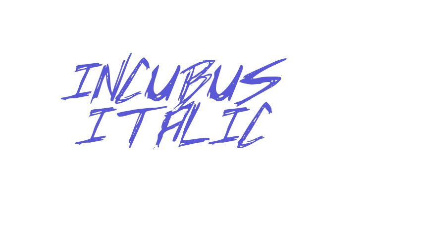 Incubus Italic Font