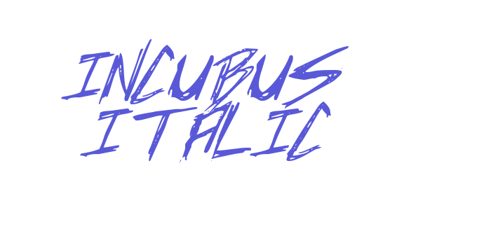 Incubus Italic Font Download