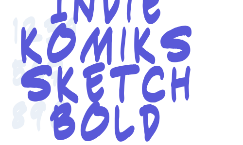 Indie Komiks Sketch Bold Font Download