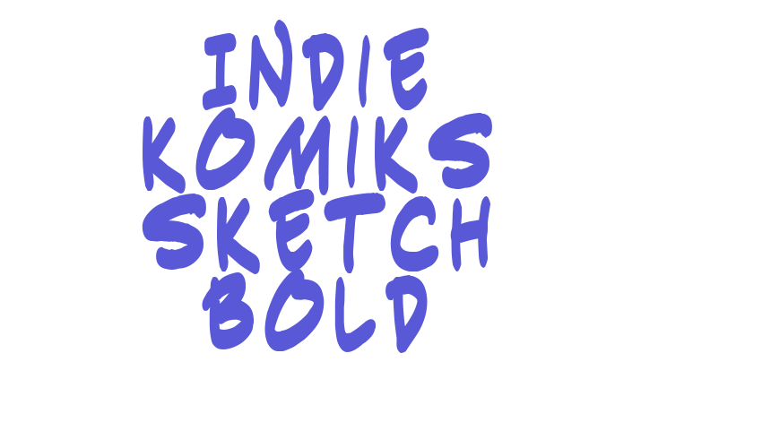 Indie Komiks Sketch Bold Font