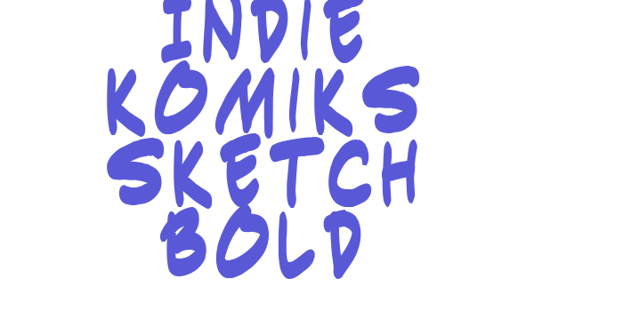 Indie Komiks Sketch Bold Font Download