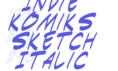 Indie Komiks Sketch Italic Font Download