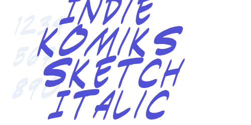 Indie Komiks Sketch Italic-font-download