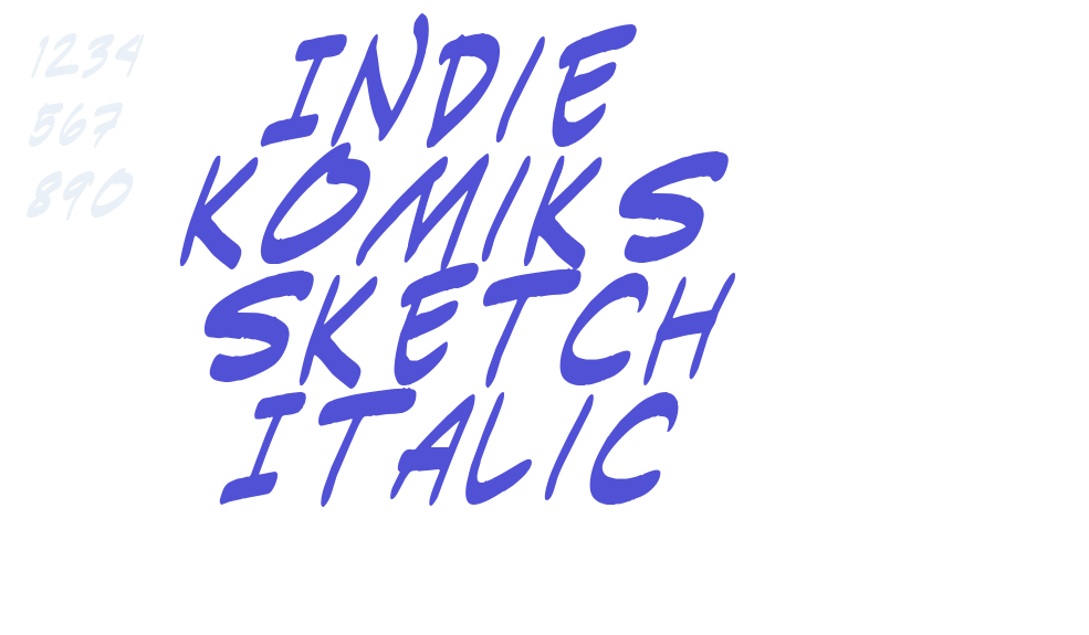 Indie Komiks Sketch Italic-font-download