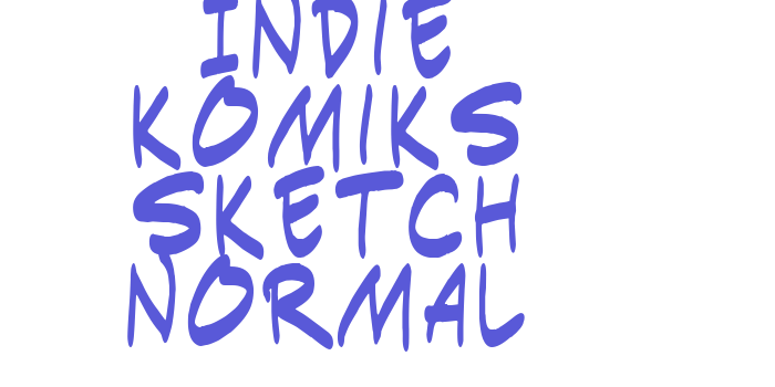 Indie Komiks Sketch Normal Font Download