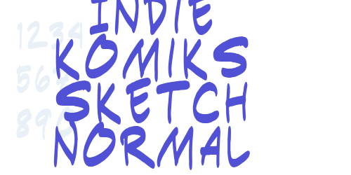 Indie Komiks Sketch Normal-font-download