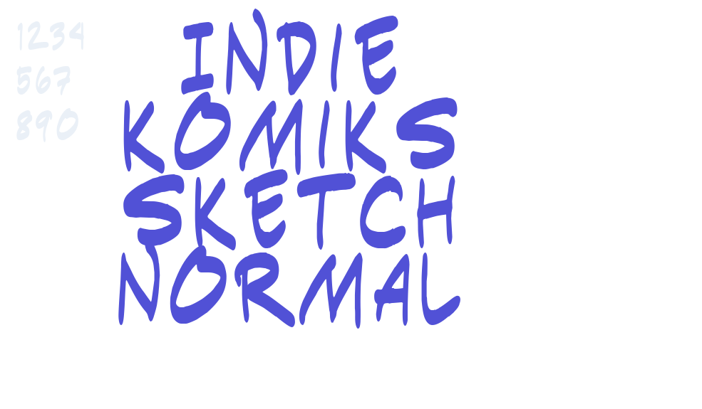 Indie Komiks Sketch Normal-font-download