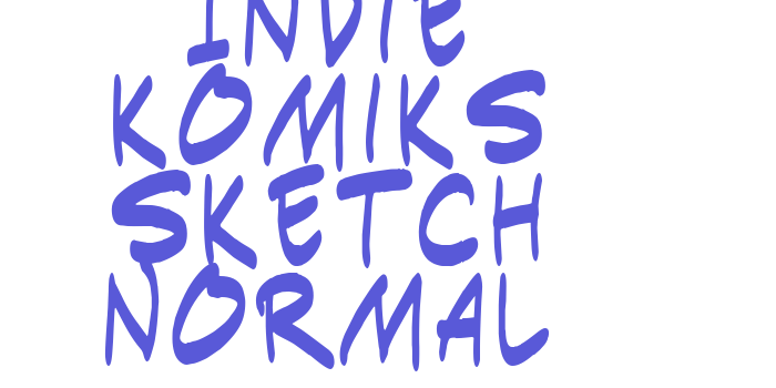 Indie Komiks Sketch Normal Font