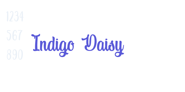 Indigo Daisy font free