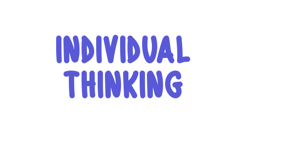 Individual Thinking font free