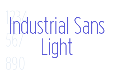 Industrial Sans Light Font Download