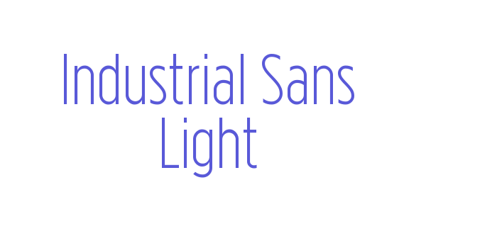 Industrial Sans Light Font