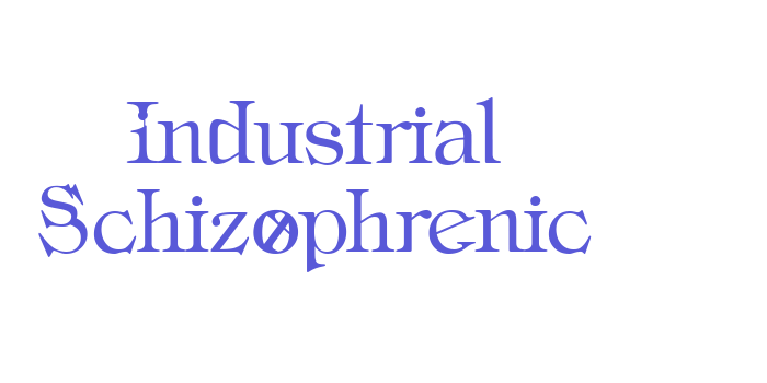 Industrial Schizophrenic Font Download