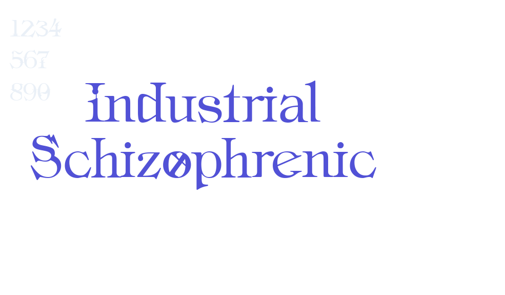 Industrial Schizophrenic-font-download