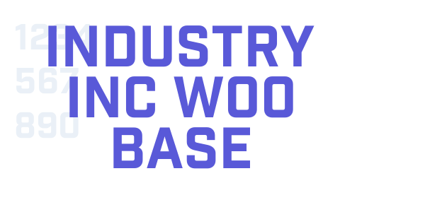 Industry Inc W00 Base font free