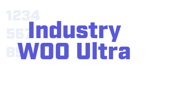 Industry W00 Ultra font free