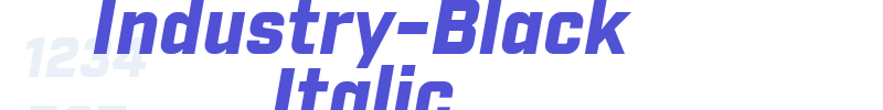 Industry-Black Italic-font