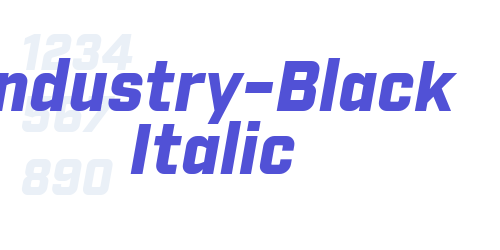 Industry-Black Italic-font-download