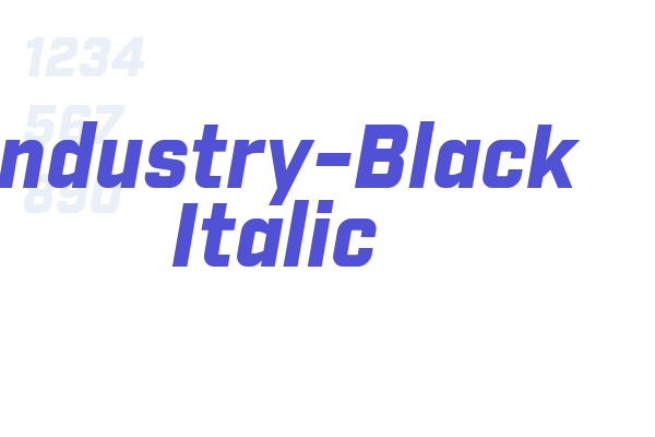 Industry-Black Italic