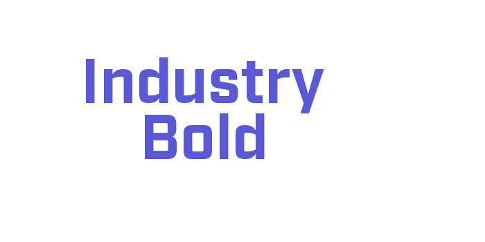 Industry Bold Font Download