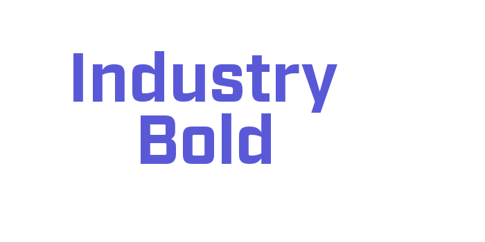 Industry Bold Font