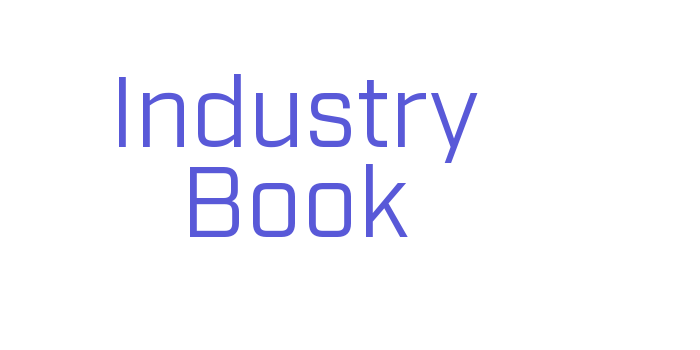 Industry Book Font