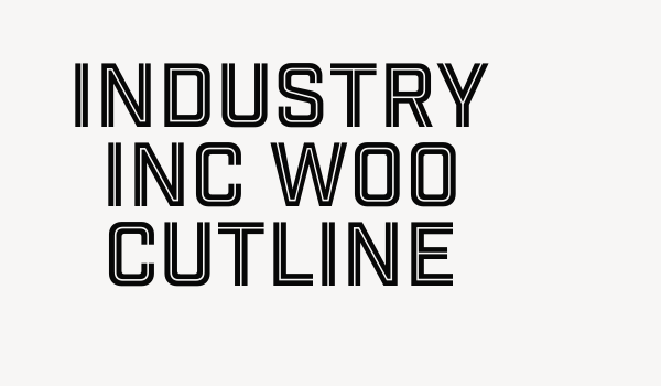 Industry Inc W00 Cutline Font