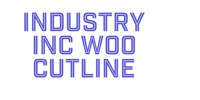 Industry Inc W00 Cutline Font Download