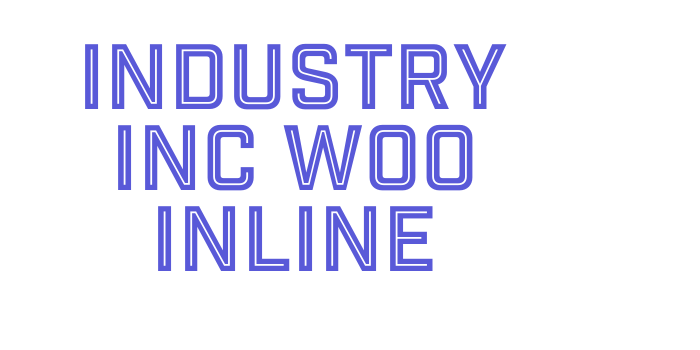 Industry Inc W00 Inline Font Download