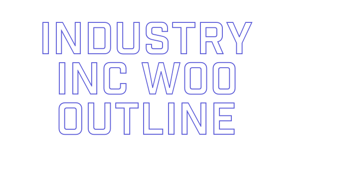 Industry Inc W00 Outline Font Download