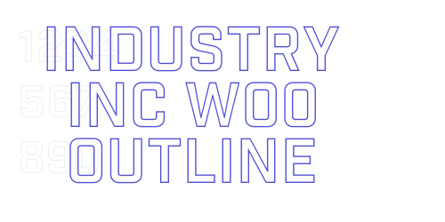 Industry Inc W00 Outline-font-download