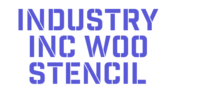 Industry Inc W00 Stencil Font