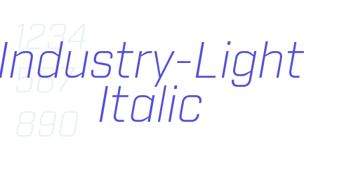 Industry-Light Italic-font-download