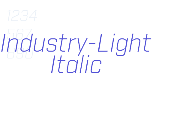 Industry-Light Italic