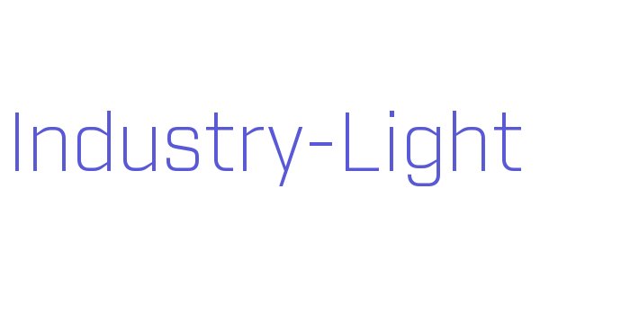 Industry-Light Font Download