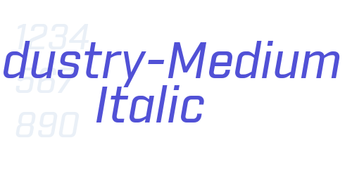 Industry-Medium Italic-font-download