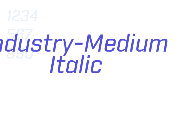 Industry-Medium Italic
