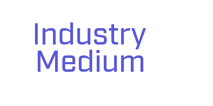 Industry Medium Font