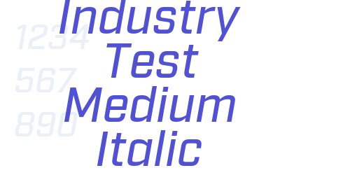 Industry Test Medium Italic-font-download