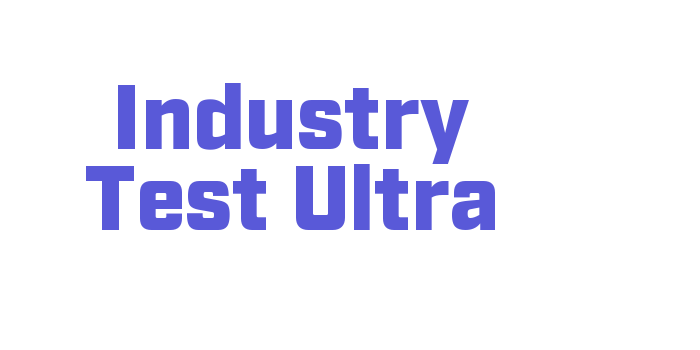 Industry Test Ultra Font Download