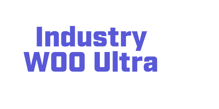 Industry W00 Ultra Font Download