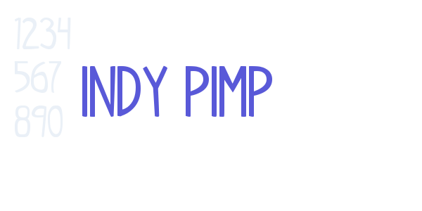 Indy Pimp font free