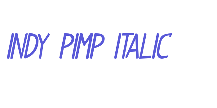 Indy Pimp Italic Font Download