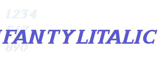 InfantylItalic font