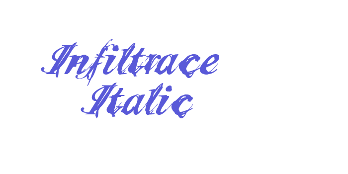 Infiltrace  Italic Font Download