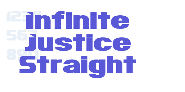 Infinite Justice Straight font free