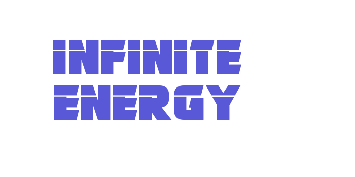 Infinite Energy Font