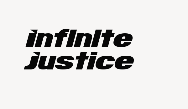 Infinite Justice Font