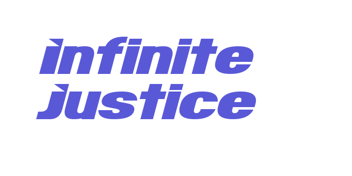 Infinite Justice Font